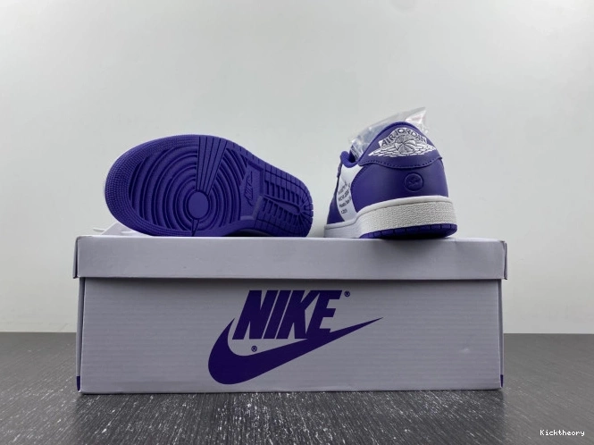 Kicktheory DM7890-386 X 1 TRAVIS SCOTT OFF-WHITE X CUSTOM JORDAN AIR 0810